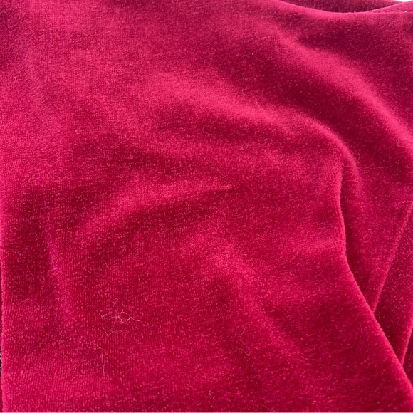 Vintage Milton Funwear Velour Embroidered Red Track Jacket Apx Size M-L - Picture 13 of 13